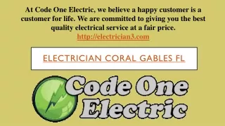 Electrician Coral Gables FL