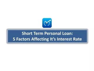 Factors affecting personal loan interest rate