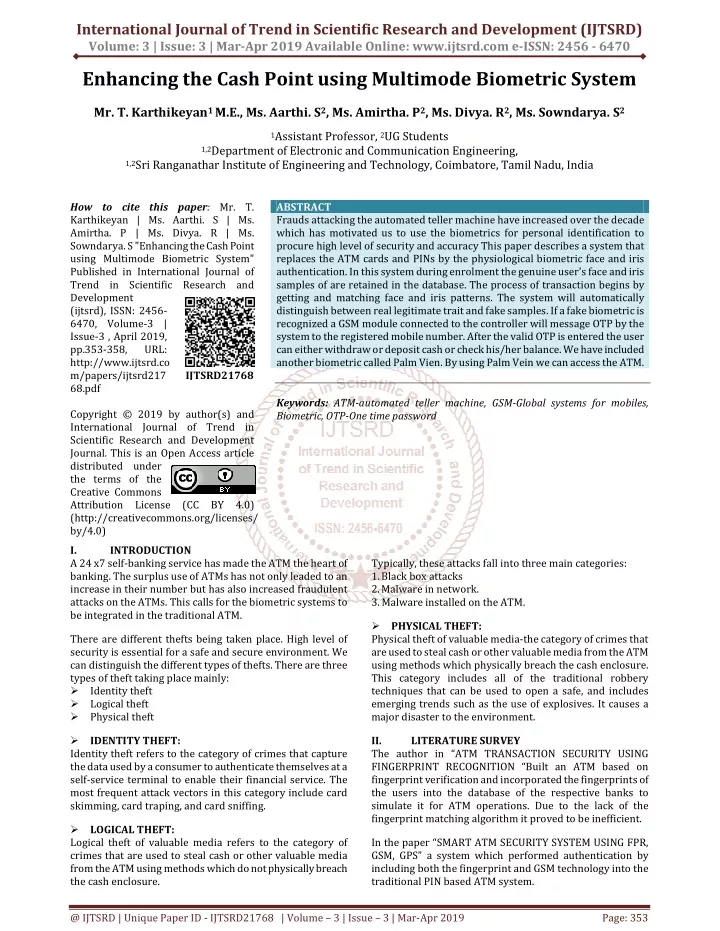 international journal of trend in scientific