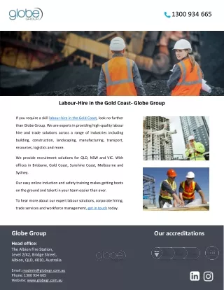 Labour-Hire in the Gold Coast- Globe Group