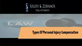 Types of Personal Injury Compensation