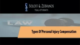 types of personal injury compensation