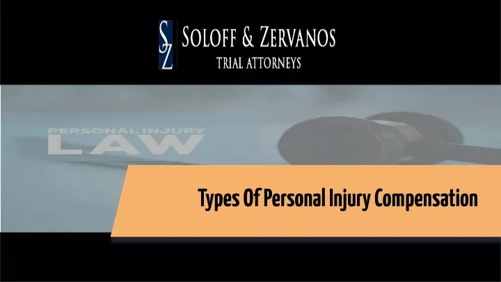 types of personal injury compensation