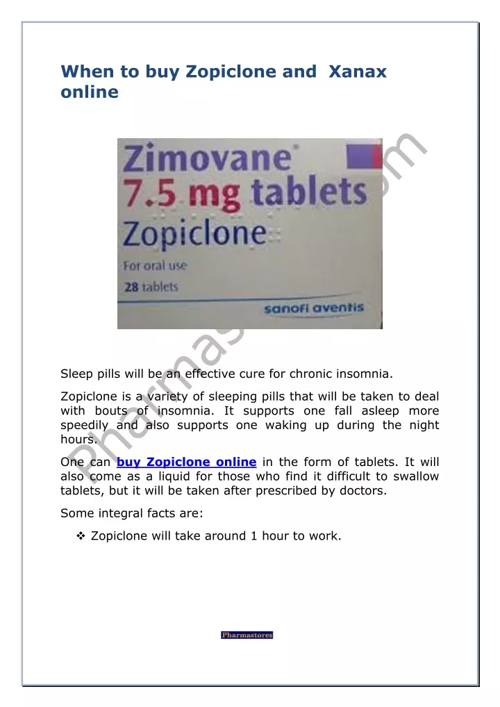 when to buy zopiclone and xanax online