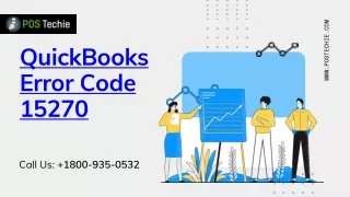QuickBooks Error Code 15270 | QB Payroll