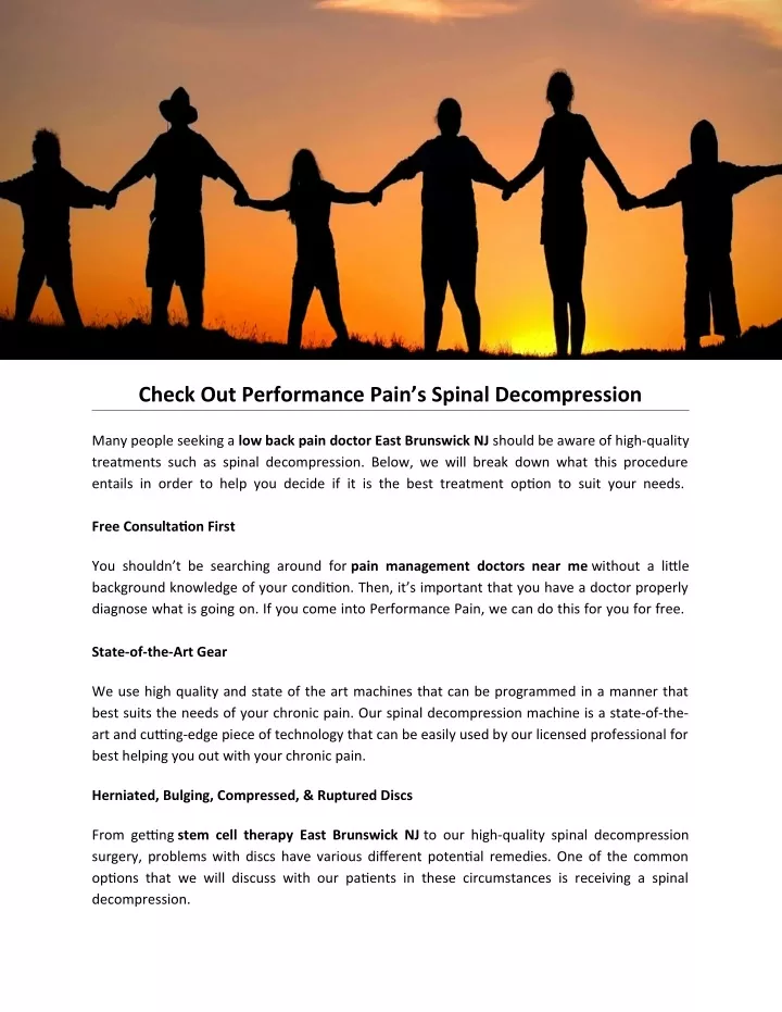 check out performance pain s spinal decompression