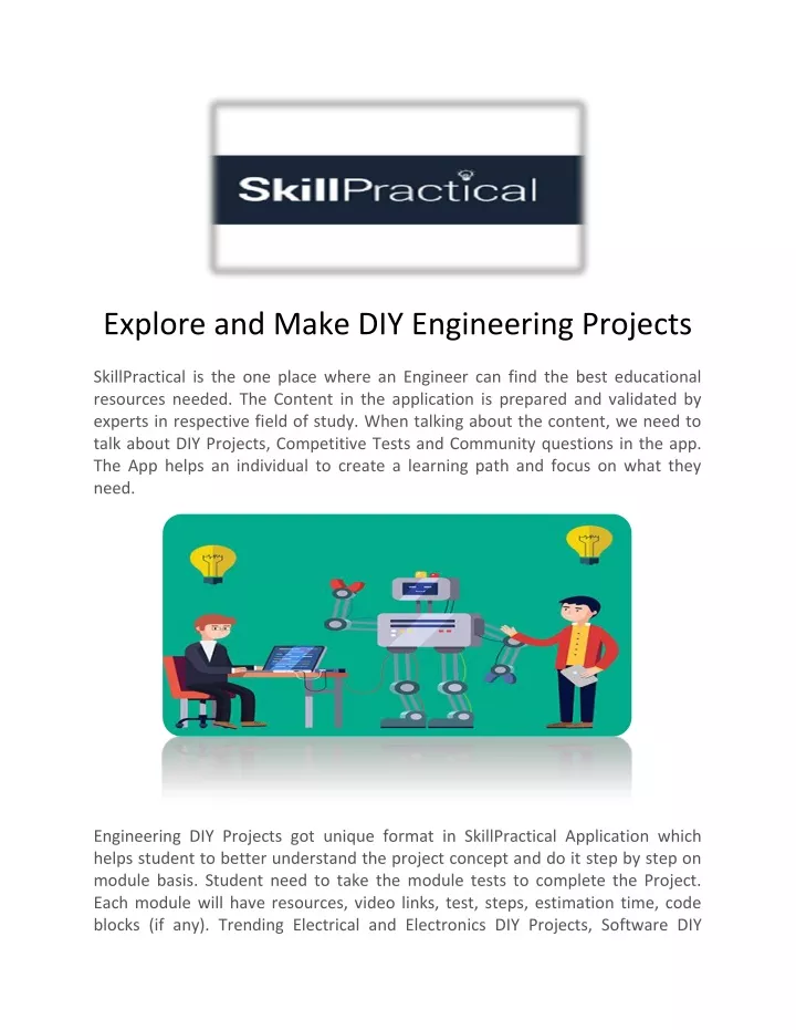explore and make diy engineering projects