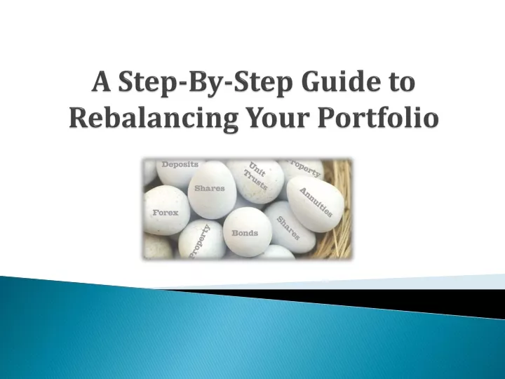 a step by step guide to rebalancing your portfolio