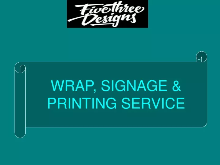 wrap signage printing service