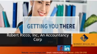 Tax accountant Santa Monica, Personal Financial Planning