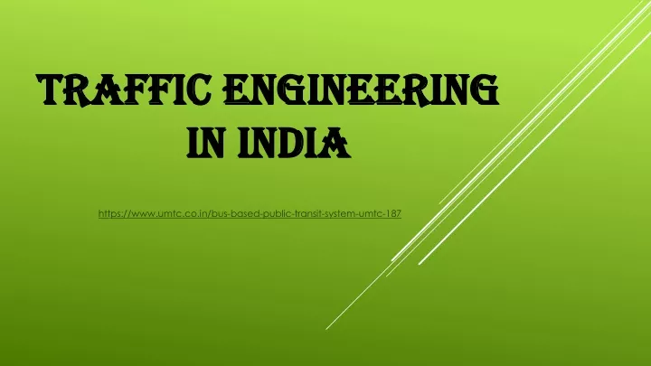 traffic engineering in india