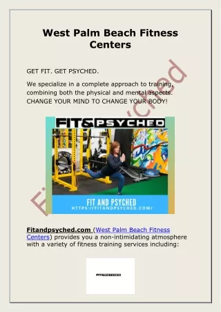 West Palm Beach Fitness Centers