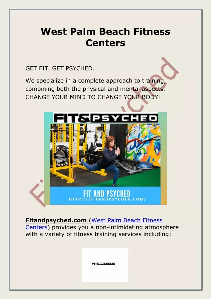 west palm beach fitness centers