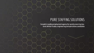 Pure Staffing Solutions | Leading Employment Agency in Canada