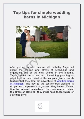 Wedding Barns in Michigan
