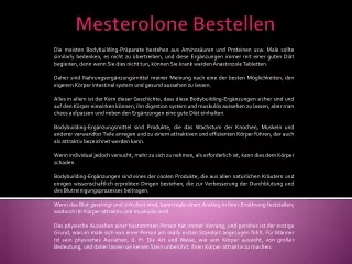 mesterolone bestellen