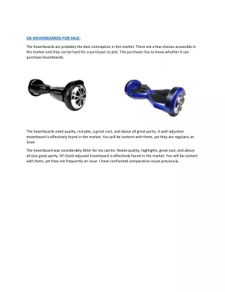 Hoverboards for Sale