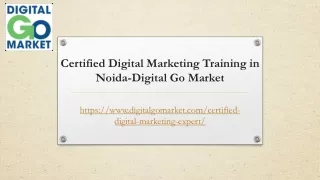 Certified Digital Marketing Training in Noida-Digital Go Market