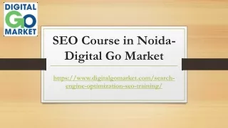 SEO Course in Noida-Digital Go Market