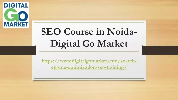 seo course in noida digital go market