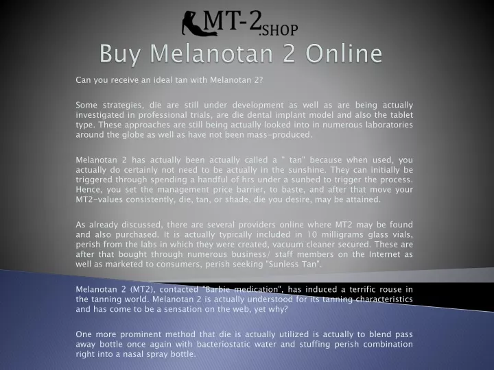 buy melanotan 2 online