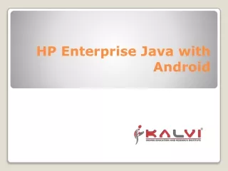 HP Enterprise Java with Android