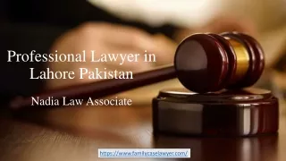 Lawyer in Lahore With Best Law Firm Service