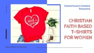 Christian Faith Based T Shirts for Women