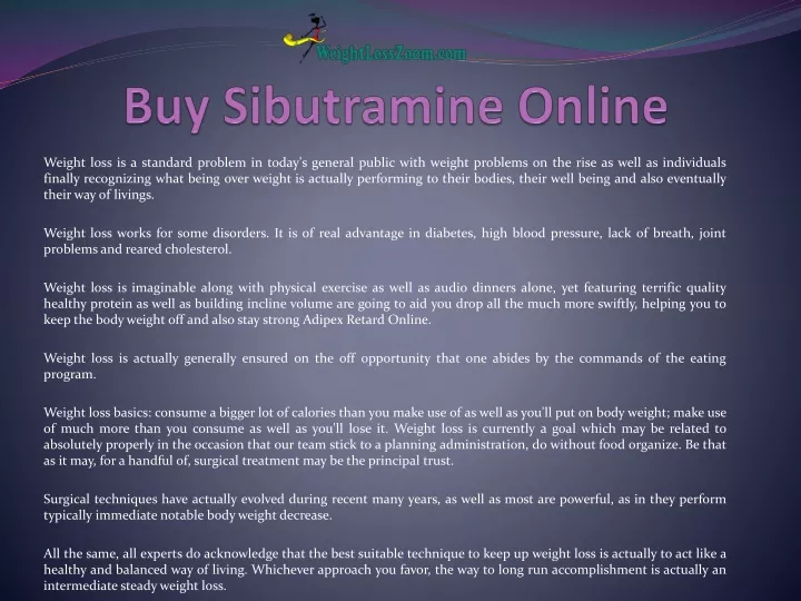 buy sibutramine online