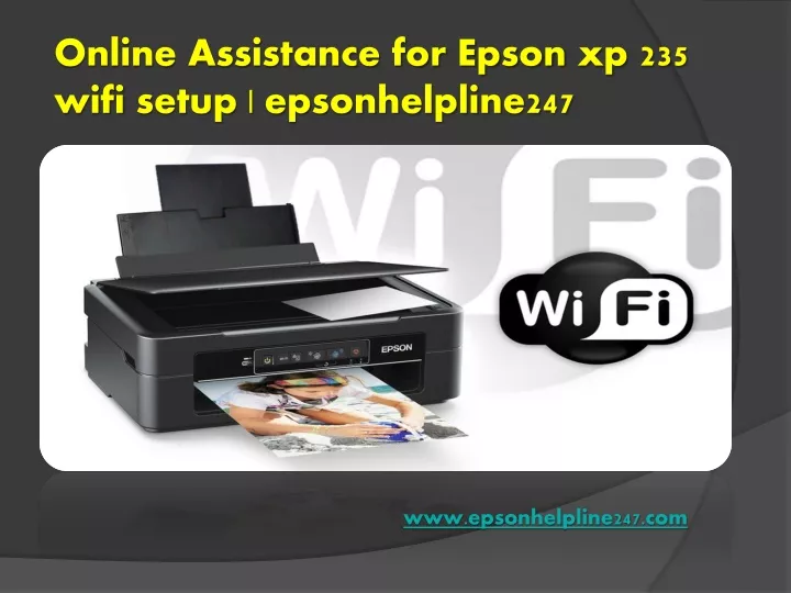 online assistance for epson xp 235 wifi setup
