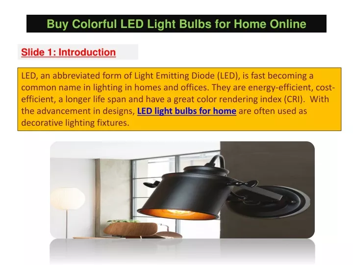 buy colorful led light bulbs for home online