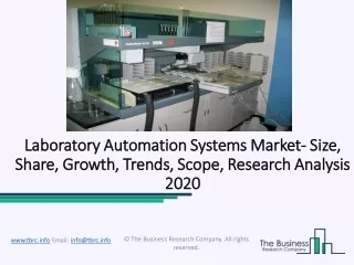 Laboratory Automation Systems Market Growth on Target to Reach $5.59 Billion By 2022