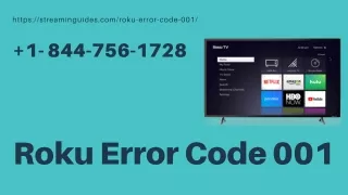 Roku Activation Error | Error Code 001 for Roku | Roku Error Code 001 –Call Now