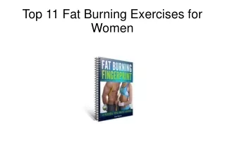 Top 11 Fat Burning Exercises for Women