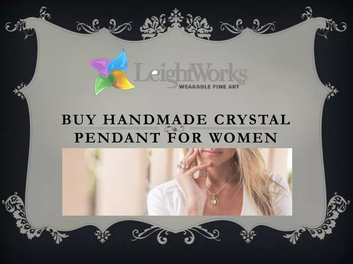 buy handmade crystal pendant for women