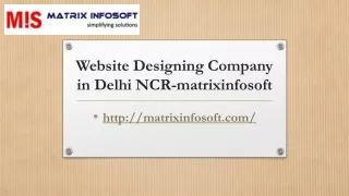 Website Designing Company in Delhi NCR-matrixinfosoft