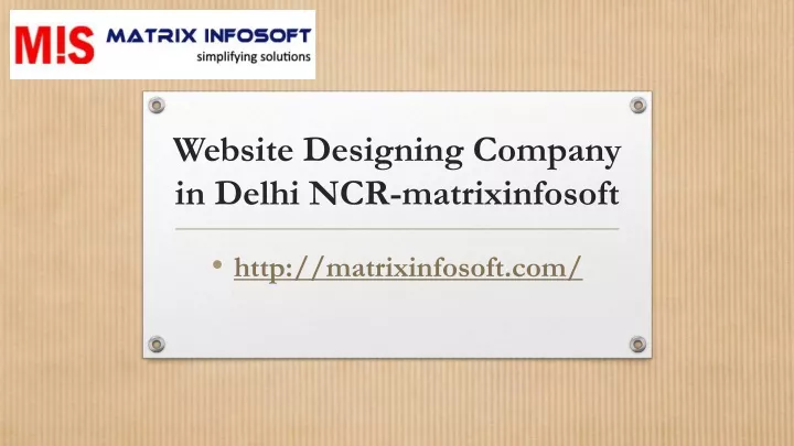 website designing company in delhi ncr matrixinfosoft
