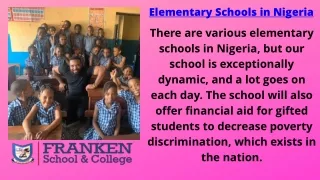 Top Junior Secondary School Lagos By Franken Schools