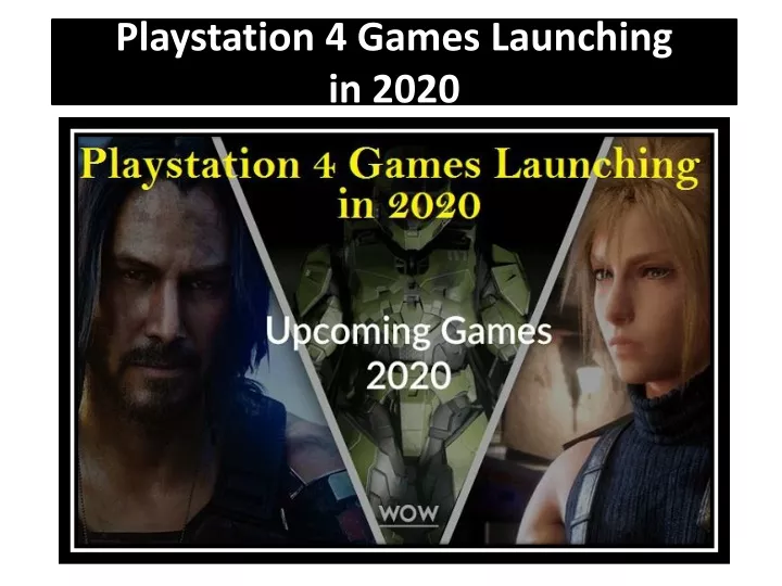 playstation 4 games launching in 2020