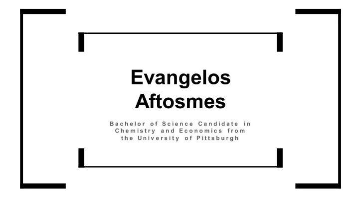 evangelos aftosmes