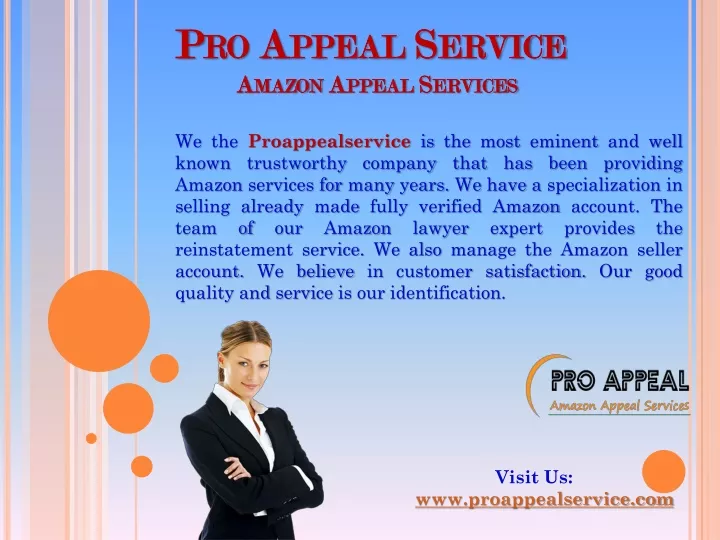 pro appeal service amazon appeal services