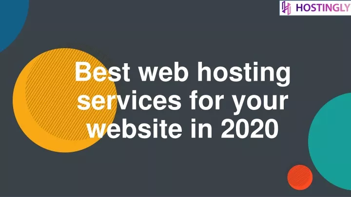 best web hosting services for your website in 2020