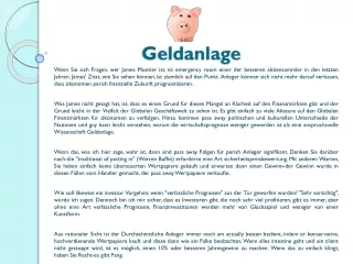 geldanlage