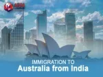 Immigration to Australia from India - slide 1