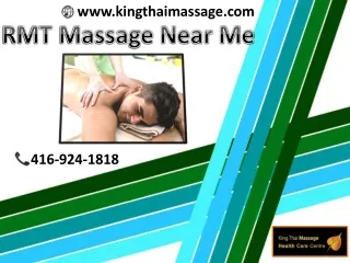 RMT massage near Toronto - King Thai Massage Health Care Centre