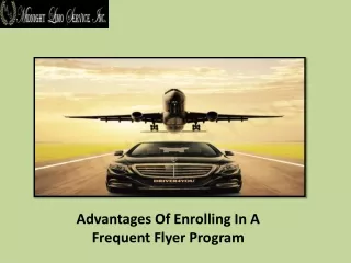 Advantages Of Enrolling In A Frequent Flyer Program