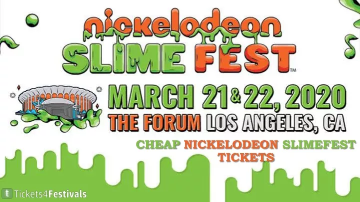 cheap nickelodeon slimefest tickets