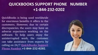 QuickBooks Support Phone Number   1-844-232-0202