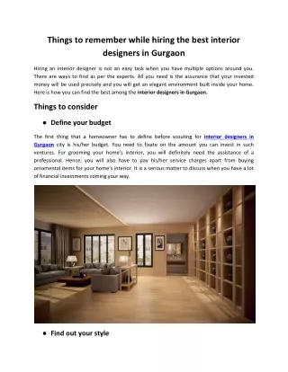 Experienced Interior Designers in Gurgaon | Sana Associates