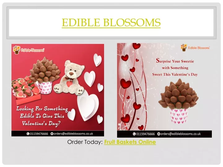 edible blossoms